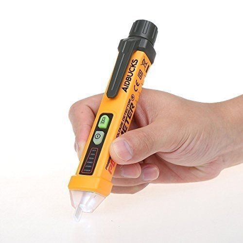 Non-contact voltage tester, aidbucks pm8908c 12-1000v ac with led flashlight a for sale