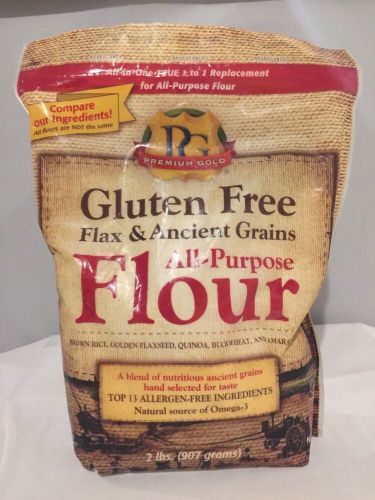 Premium Gold Flax Ancient Grains All Purpose Flour, 2 Lb Gluten Free