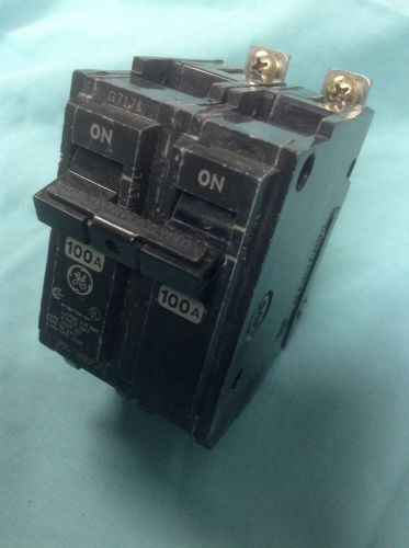 Ge , 2 pole 100 a  general electric circuit  breaker ,  thqb-2100 for sale