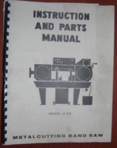 DoAll C-5A Instruction &amp; Parts Book
