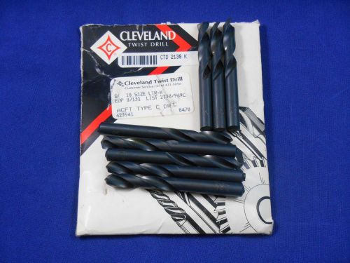 LOT of 8 CTD Cleveland Twist Drill Letter K Sized Aircraft Type C Drill Bit 2130