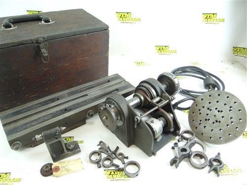 DOALL PRECISION MOTORIZED SINE GRINDING FIXTURE 3C SPINDLE W/ CASE &amp; ACCESORIES