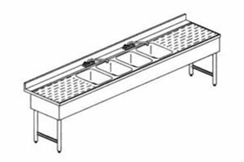 Lacrosse sd84c-24icl sinkronization 19 combination sink/ice chest unit 96&#034;w for sale