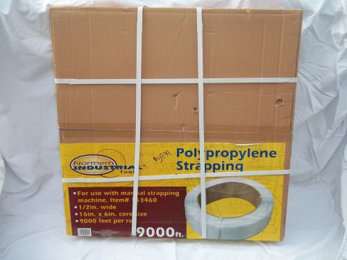 Northern Industrial Tools Polypropylene Strapping 9000 Feet 1/2&#034; Wide  143466
