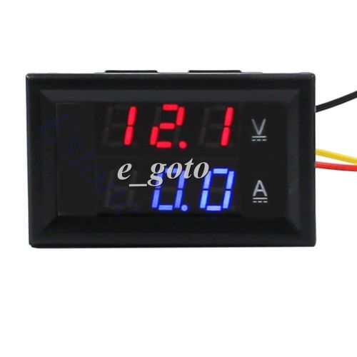 Dc 4.5-30v 0-100a dual led digital volt meter ammeter voltage for sale