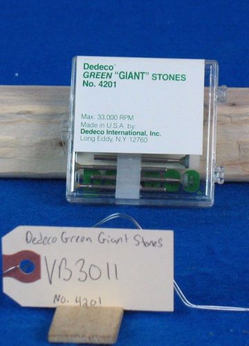 Dedeco Green GIANT Stones no. 4201 porcelain gold enamel amalgam dentist jeweler