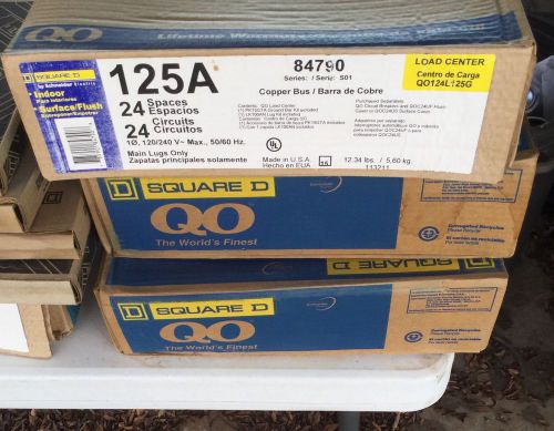 Square D Indoor Q0120L125A Load Center 125A 24 Spaces &amp; Cover New In Box