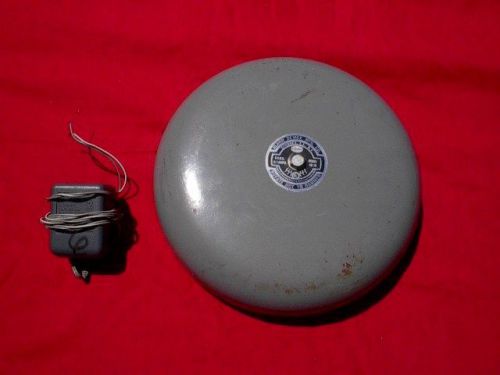 Vintage 6 volt alarm bell. 10 inch.  fire, rescue, alarm bell...steampunk for sale