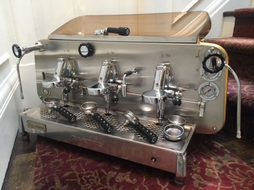 Faema E61 Legend 3 group commercial bar espresso machine used for only 18 months