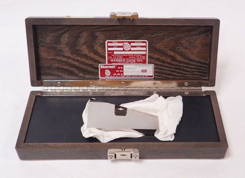 Webber gage / starrett lm002 17 degree angle croblox precision gage block 4.000&#034; for sale