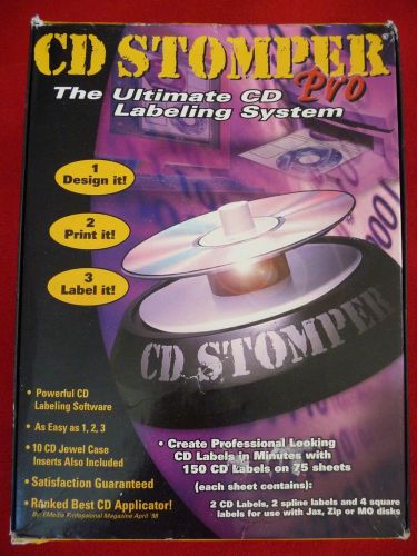 CD Stomper Pro ~ The Ultimate CD Labeling System ~ Create 150 CD Labels