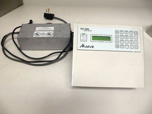 MVE TEC 2000 Cryogenic System Monitor w/ Power Supply, Probes, Valves + More