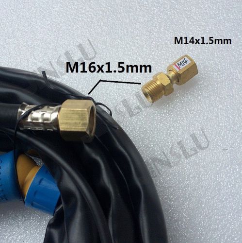 M16 X 1.5mm to M14 x 1.5mm Adpator Connector for Tig Torch Cutting Torch