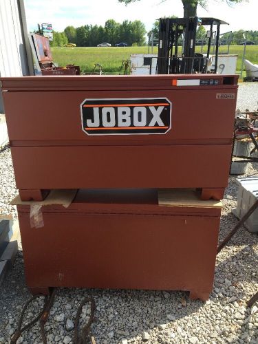 2 Jobox 1-654990 Steel Job Box Tool Storage Chest 48x24x28&#034; Site Vault Security