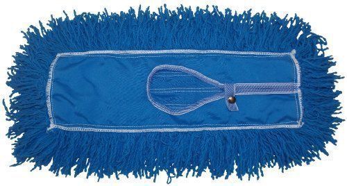 Wilen c015018, twister loop polyester back dust mop, 18&#034; x 5&#034; , blue (12pc) for sale