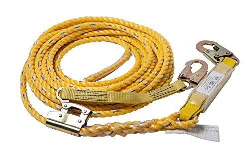 Guardian Fall Protection 01324 VLA-100   Poly Steel Vertical Lifeline Assembly,