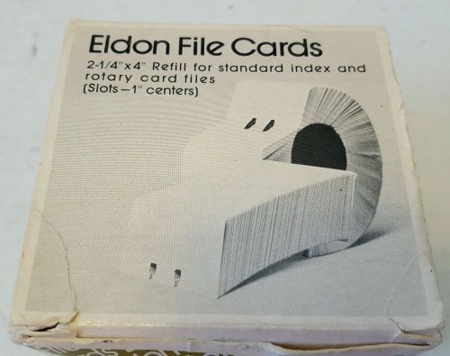 Eldon file cards box of 400 refill 2-1/4&#034; x 4&#034; 1624-0 white