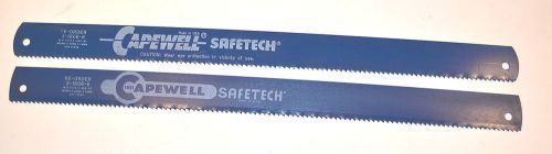 2 nos capewell hss 18&#034; x 1-1/4&#034; x.082&#034; 6t safetech power hacksaw blade #8-1806-6 for sale