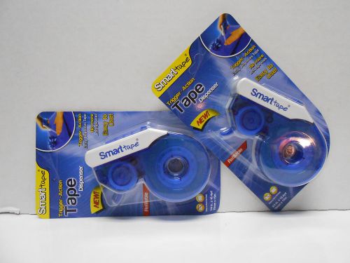 Smart Tape Tigger Action Tape  Dispenser, 3/4&#034;x 16.4 yd- Lot of 2  Refillable