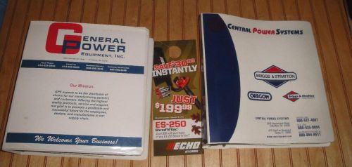 2012 Era Central &amp; General Power Systems Catalogs in Binders Briggs Stratton etc