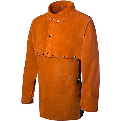 Steiner 12133 cape sleeve with 19-inch bib, domestic brown split cowhide, extra for sale