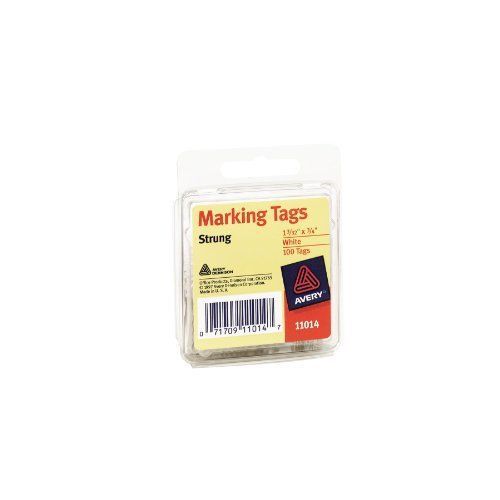 Avery Marking Tags, Strung, 1.09 x 0.75 Inches, Pack of 100 (11014)