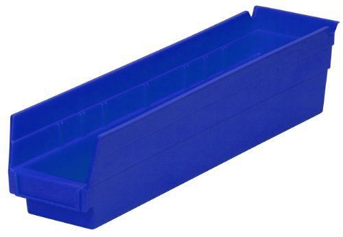 Shelf bin, 17 7/8&#034;l x 4&#034;h x 4 1/8&#034;w, blue for sale