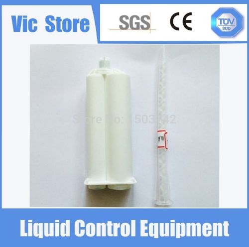 Two component cartridge 1:2 and MA Static mixer 6.3-21S for 50ML dispensing gun