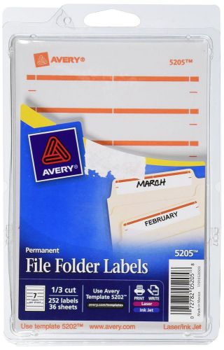 Avery Print or Write File Folder Labels for Laser and Inkjet Printers 1/3 Cut...