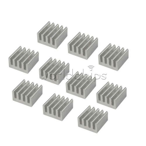 50pcs 8.8x8.8x5mm Aluminum Heat Sink for Computer Memory Chip LED Power IC