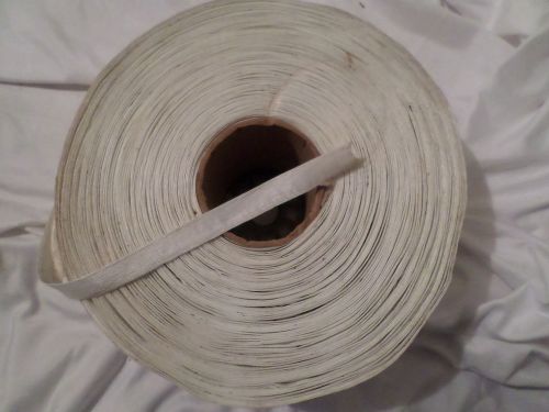 Roll Coil 5/8 inch White Strapping Tape Polyester - 12 1/2 pounds - 11 inches