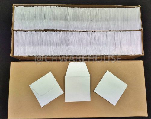 2x2 COIN ENVELOPES - MH Paper Small White Pre-Gummed Seal Acid-Free