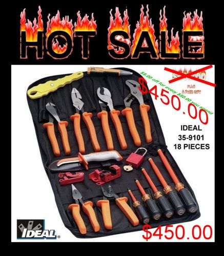 Ideal 35-9101 insulated hand tools to 1000 volts 18 pieces ideal lowest price for sale