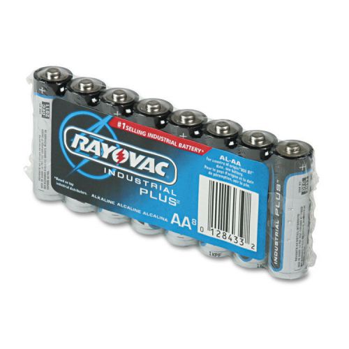 &#034;Rayovac Industrial Plus Alkaline Batteries, Aa, 8/pack&#034;
