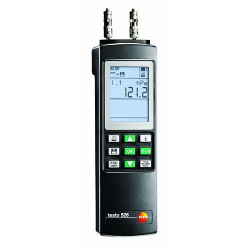 Testo (0560 5280) 526-1 (0 to 2000hPa/ 29psi, 0-1% acc.) Diff. Press. Meter