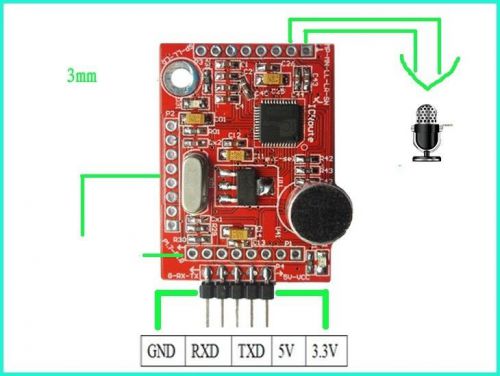 Speech recognition module ld3320 integration with single chip microcomputer for sale