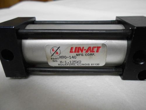 LIN-ACT  M90-140  AIR CYLINDER   1.125&#034; BORE AND 2&#034; STROKE