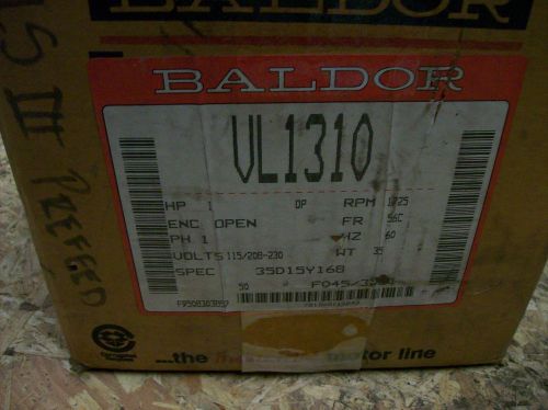 BALDOR ELECTRIC VL1310 Motor, 1 HP, 1725 RPM, SINGLE PHASE