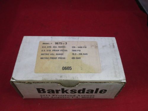 Barksdale Pressure Switch 9675-3 new