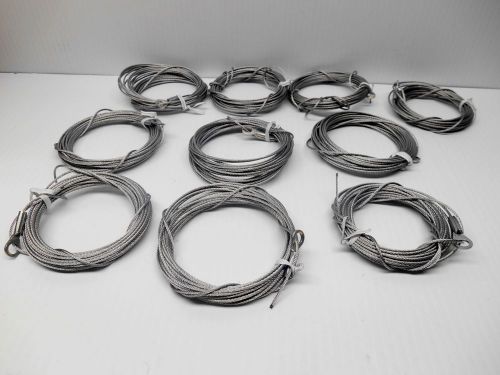 (10) GLOBAL TRAC PRO, SPW STYLE SUSPENSION CABLE 20 FT LONG W/ CLOSED LOOP