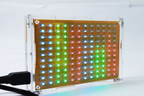 DIY 12*11FFT LED music spectrum display production suite LED flash