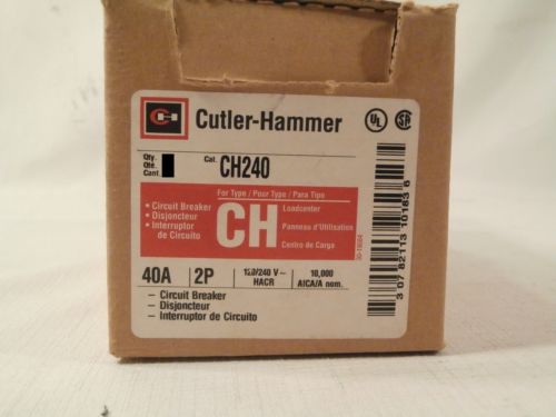 Cutler-Hammer Ch240 40 AMP Breaker 16T