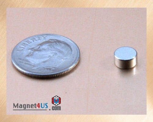 100 pcs Super Strong N52 Neodymium Rare earth Magnet Disc 1/4&#034; dia. x 1/8&#034; thick