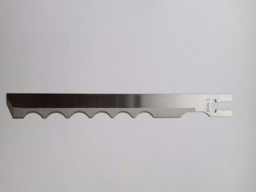 12pcs 6MW SAS Alloy Steel Straight Knife Blade Wavy for MAIMIN Machine, 6&#034;