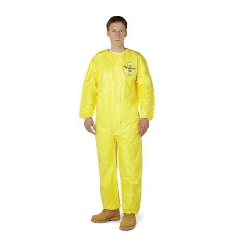 Dupont tychem coveralls qc125tyl2x000400 collared cr coveralls, 2xl, pk4 for sale