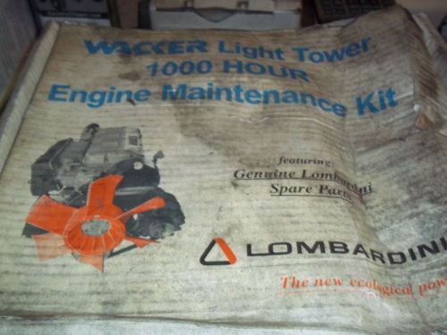 Wacker Light Tower Engine Maintenance Kit Part # 0156185 With Lombardini