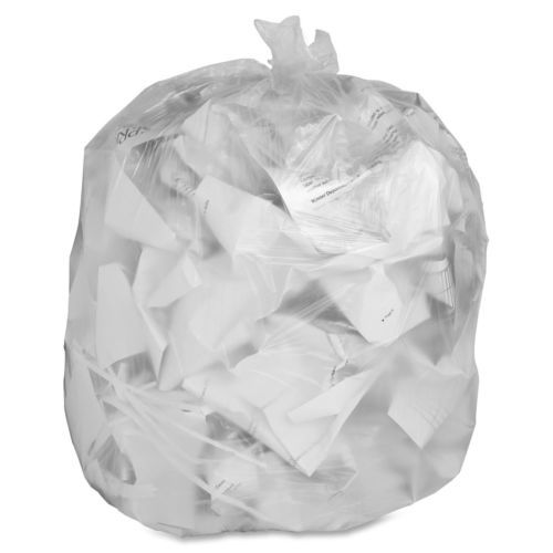 Genuine joe clear trash can liners - 30 gal - 36&#034; x 30&#034; - 0.60 mil [15 &amp;micro;m] for sale