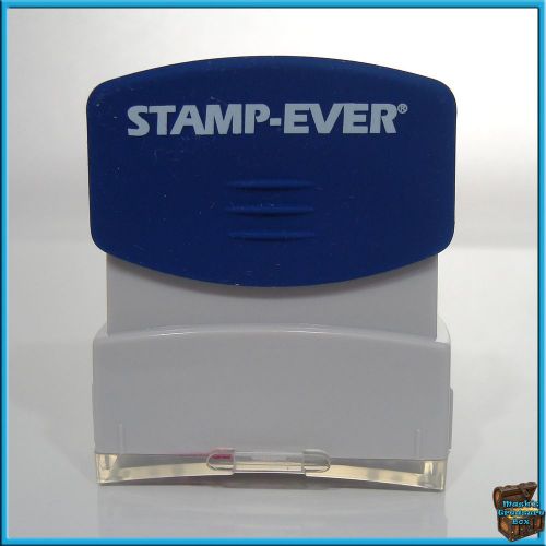 U.S. Stamp &amp; Sign Pre-inked Stamp - COPY Message Stamp - 0.56&#034; x 1.69&#034; - Red