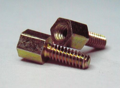24- pieces plated steel spacer standoff 0.2&#034;-long 3/16&#034;-hex 4-40 threads for sale