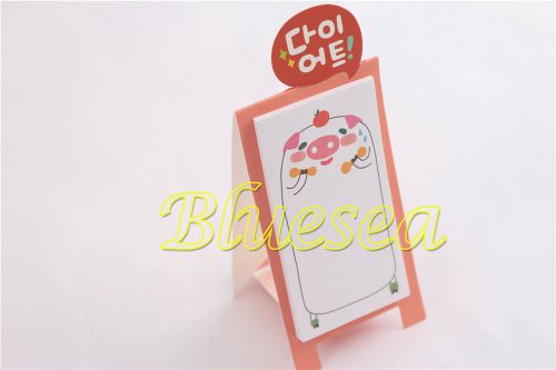Lovely Pink Piggy Stand Sticker Memo Post it Bookmark Tab Flags Sticky Notes